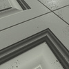 Płyta betonowa na ścianę 3D PB33A 1200x600x30, zgaszona zieleń CL09; wzór A, beton architektoniczny