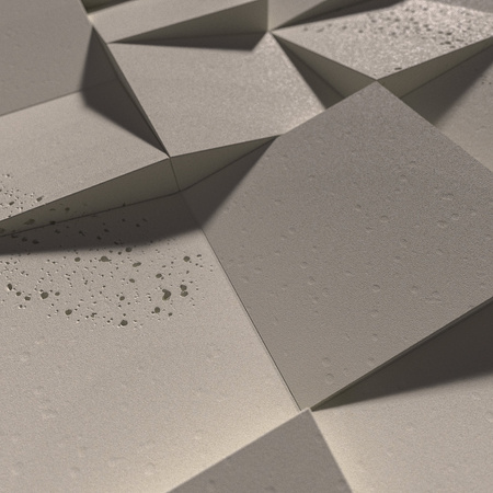 Płyta betonowa na ścianę 3D PB16 600x600x40, kaszmirowy CL04, beton architektoniczny
