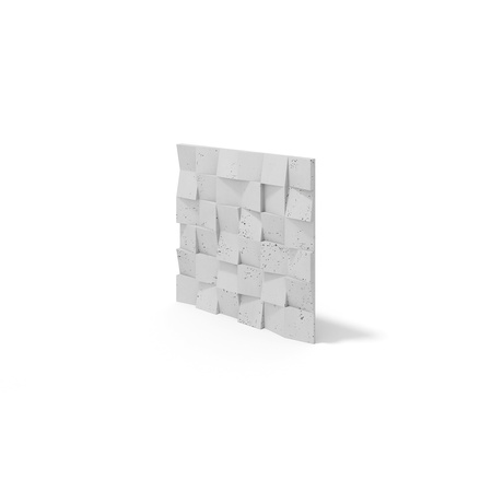 Płyta betonowa na ścianę 3D PB16 600x600x40, jasnoszary S50, beton architektoniczny