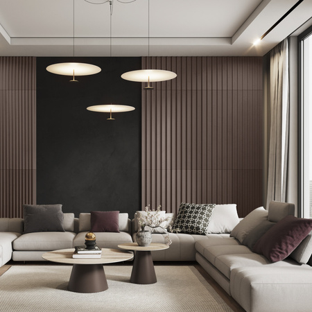 Płyta betonowa na ścianę 3D PB39 1350x490x30, czekoladowy CL02, beton architektoniczny