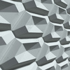 Płyta betonowa na ścianę 3D PB02 448x200x40, jasny błękit CL06, beton architektoniczny