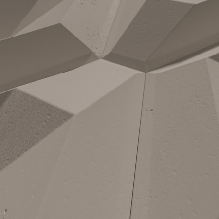 Płyta betonowa na ścianę 3D PB02 448x200x40, szarobeżowy CL05, beton architektoniczny