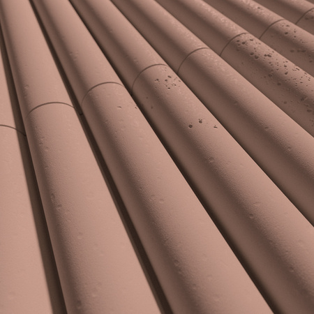Płyta betonowa na ścianę 3D PB57 1350x460x30, brudny róż CL07, beton architektoniczny