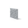 Płyta betonowa na ścianę 3D PB16 600x600x40, szary S96, beton architektoniczny