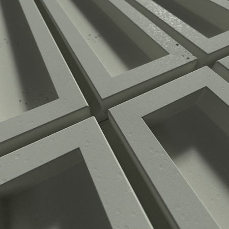 Płyta betonowa na ścianę 3D PB51 800x410x20, zgaszona zieleń CL09, beton architektoniczny