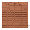 Płyta betonowa na ścianę 3D PB71D 600x600x22, terakota CL01; wzór D, beton architektoniczny