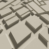 Płyta betonowa na ścianę 3D PB71D 600x600x22, kość słoniowa KS; wzór D, beton architektoniczny