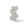 Płyta betonowa na ścianę 3D PB01 975x650x35, pistacjowy CL08, beton architektoniczny