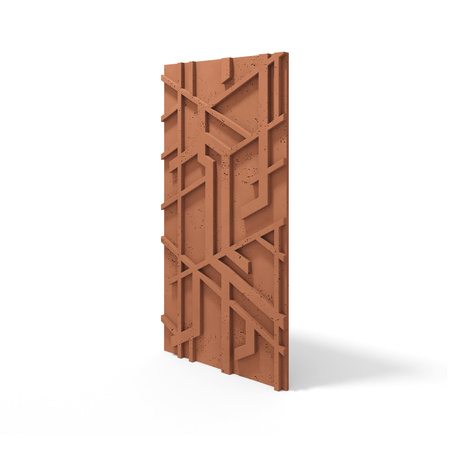 Płyta betonowa na ścianę 3D PB27 1200x600x35, terakota CL01, beton architektoniczny