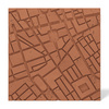 Płyta betonowa na ścianę 3D PB71F 600x600x22, terakota CL01; wzór F, beton architektoniczny