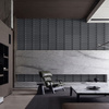 Płyta betonowa na ścianę 3D PB51 800x410x20, czarny B15, beton architektoniczny