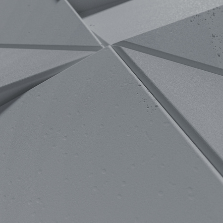 Płyta betonowa na ścianę 3D PB26B 600x600x45, antracytowy B08; wzór B, beton architektoniczny
