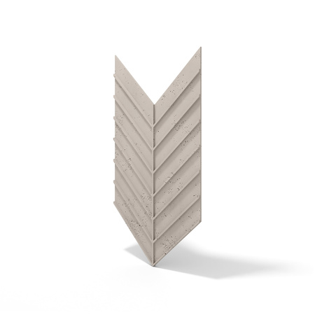 Płyta betonowa na ścianę 3D PB45 1188x600x25, kaszmirowy CL04, beton architektoniczny