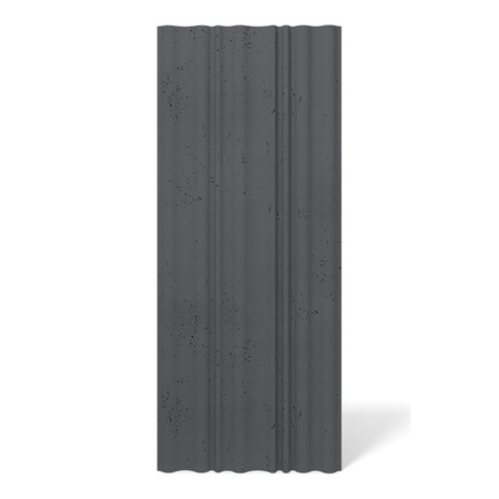 Płyta betonowa na ścianę 3D PB58 1350x560x34, czarny B15, beton architektoniczny