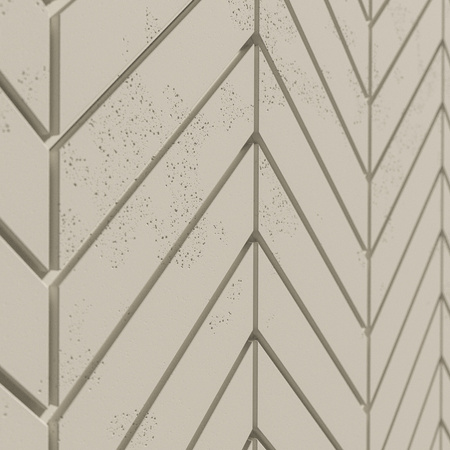 Płyta betonowa na ścianę 3D PB44 1188x600x25, kość słoniowa KS, beton architektoniczny