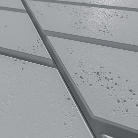 Płyta betonowa na ścianę 3D PB43 1210x500x25, szary S96, beton architektoniczny