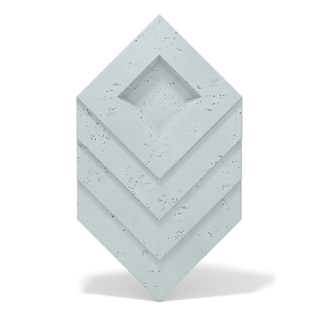 Płyta betonowa na ścianę 3D PB21 1050x600x45, jasny błękit CL06, beton architektoniczny