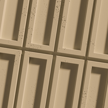 Płyta betonowa na ścianę 3D PB66A 1350x430x22, miodowy CL03; wzór A, beton architektoniczny