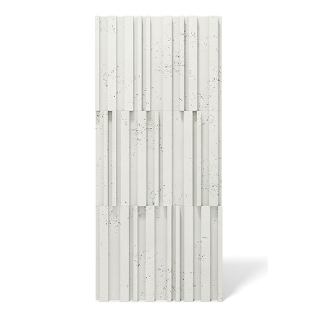 Płyta betonowa na ścianę 3D PB42 1350x600x30,, biały B0, beton architektoniczny