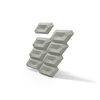 Płyta betonowa na ścianę 3D PB02 448x200x40, zgaszona zieleń CL09, beton architektoniczny