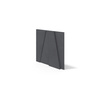 Płyta betonowa na ścianę 3D PB10 600x600x40, czarny B15, beton architektoniczny