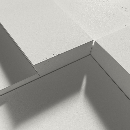 Płyta betonowa na ścianę 3D PB10 600x600x40, zgaszona biel B0, beton architektoniczny