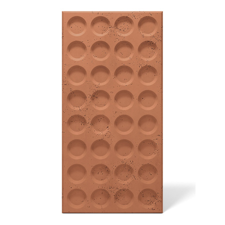 Płyta betonowa na ścianę 3D PB28 1200x600x30, terakota CL01, beton architektoniczny