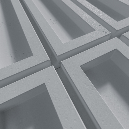 Płyta betonowa na ścianę 3D PB51 800x410x20, szary S96, beton architektoniczny
