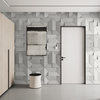 Płyta betonowa na ścianę 3D PB26A 600x600x45, zgaszona biel B0, wzór A, beton architektoniczny