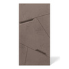 Płyta betonowa na ścianę 3D PB18B 1200x600x38, czekoladowy CL02; wzór B, beton architektoniczny