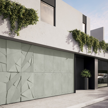 Płyta betonowa na ścianę 3D PB05A 1200x600x48, pistacjowy CL08, wzór A, beton architektoniczny
