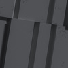 Płyta betonowa na ścianę 3D PB13 1200x600x40, czarny B15, beton architektoniczny