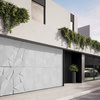 Płyta betonowa na ścianę 3D PB05B 1200x600x48, jasnoszary S50, wzór B, beton architektoniczny