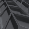 Płyta betonowa na ścianę 3D PB49 935x600x25, czarny B15, beton architektoniczny