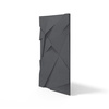 Płyta betonowa na ścianę 3D PB05A 1200x600x48, czarny B15, wzór A, beton architektoniczny