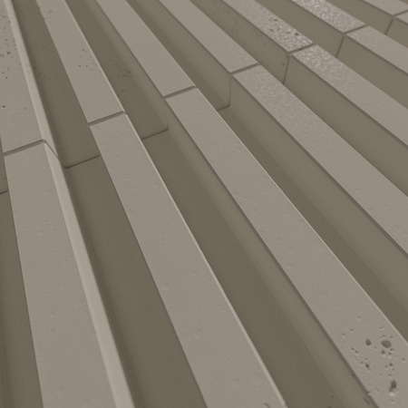 Płyta betonowa na ścianę 3D PB38 1350x480x30, szarobeżowy CL05, beton architektoniczny