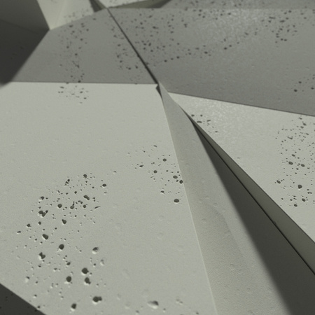 Płyta betonowa na ścianę 3D PB06 600x600x42, zgaszona zieleń CL09, beton architektoniczny