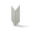 Płyta betonowa na ścianę 3D PB45 1188x600x25, pistacjowy CL08, beton architektoniczny