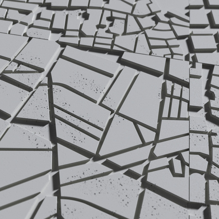 Płyta betonowa na ścianę 3D PB71F 600x600x22, szary S96; wzór F, beton architektoniczny
