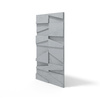 Płyta betonowa na ścianę 3D PB09 1200x600x45, szary S96, beton architektoniczny