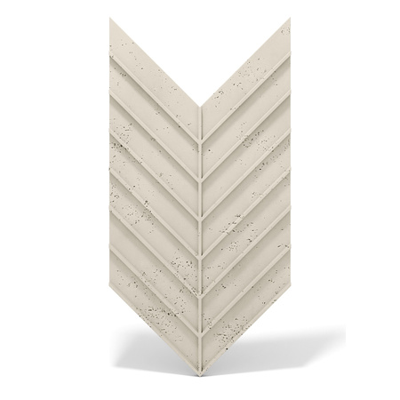 Płyta betonowa na ścianę 3D PB45 1188x600x25, kość słoniowa KS, beton architektoniczny