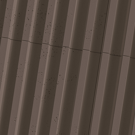 Płyta betonowa na ścianę 3D PB39 1350x490x30, czekoladowy CL02, beton architektoniczny