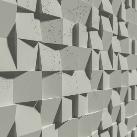Płyta betonowa na ścianę 3D PB16 600x600x40, pistacjowy CL08, beton architektoniczny