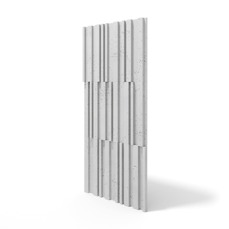 Płyta betonowa na ścianę 3D PB42 1350x600x30, jasnoszary S50, beton architektoniczny