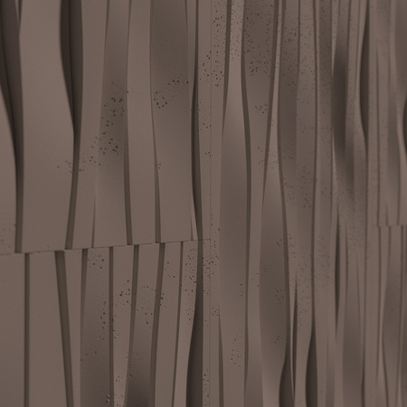 Płyta betonowa na ścianę 3D PB03 1000x500x32, czekoladowy CL02, beton architektoniczny