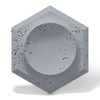 Płyta betonowa na ścianę 3D PB01D 260x300x37, antracytowy B08, beton architektoniczny