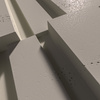 Płyta betonowa na ścianę 3D PB13 1200x600x40, kaszmirowy CL04, beton architektoniczny