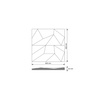 Płyta betonowa na ścianę 3D PB06 60x60x4,2, zgaszona biel B0 , wzór: B, beton architektoniczny