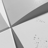 Płyta betonowa na ścianę 3D PB20 600x600x40, jasnoszary S50, beton architektoniczny