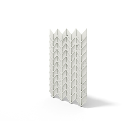 Płyta betonowa na ścianę 3D PB49 935x600x25, zgaszona biel B0, beton architektoniczny